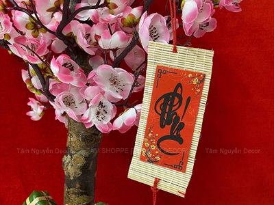 Cây Mai Đào thân gỗ để bàn [Tỉ mỉ - Nhẹ] C50cm CAYCANH-TET-01